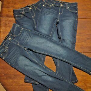 Bundle of 3 Girls Jeans Buffalo David Bitton convertible skinny jeans size 14